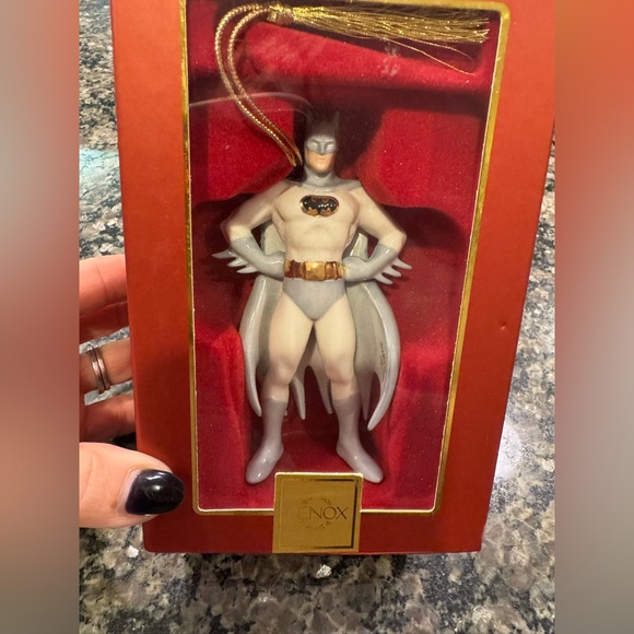 LENOX BATMAN Porcelain Christmas Ornament DC WB Superhero Gift Collectible NIB - Picture 3 of 11
